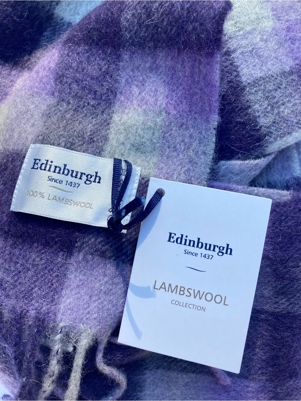 Lambswool Plaid Scarf Edinburgh